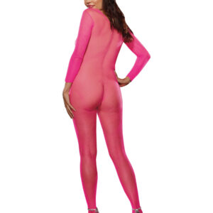 BODY STOCKING NEON PINK QUEEN