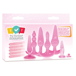 TRY-CURIOUS ANAL PLUG KIT PINK