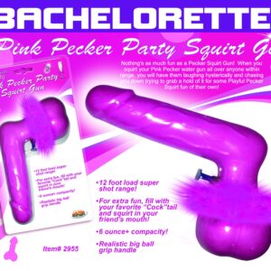 PINK PECKER PARTY SQUIRT GUN