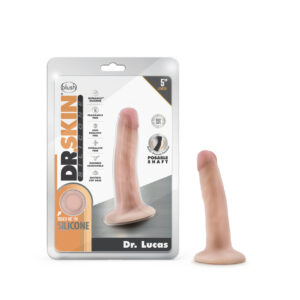 DR SKIN DR. LUCAS 5 IN DONG W/ SUCTION CUP VANILLA