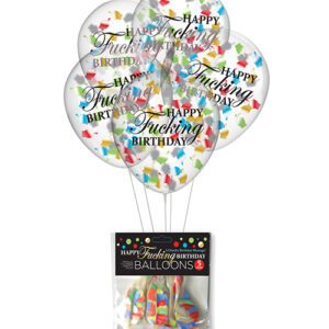 HAPPY F*ING BIRTHDAY CONFETTI BALLOONS