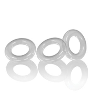 WILLY RINGS 3 PK COCKRINGS WHITE (NET)