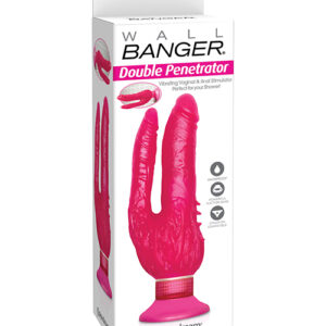 WATERPROOF DOUBLE PENETRATOR WALL BANGER PINK