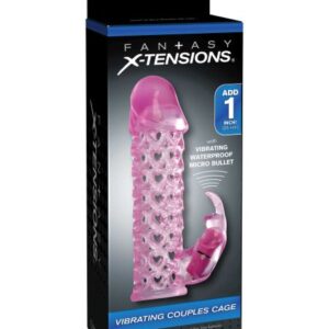 FANTASY X-TENSIONS VIBRATING COUPLES CAGE PINK