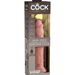 KING COCK ELITE 9 IN VIBRATING DUAL DENSITY LIGHT