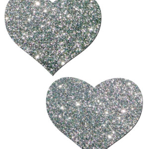 PASTEASE HEARTS SILVER GLITTER