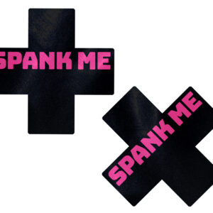PASTEASE LIQUID BLACK CROSS PINK SPANK ME
